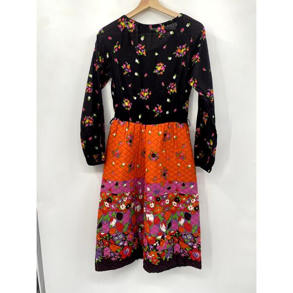 Vintage Neiman Marcus Quilted Midi Dress - Picture 3 of 4